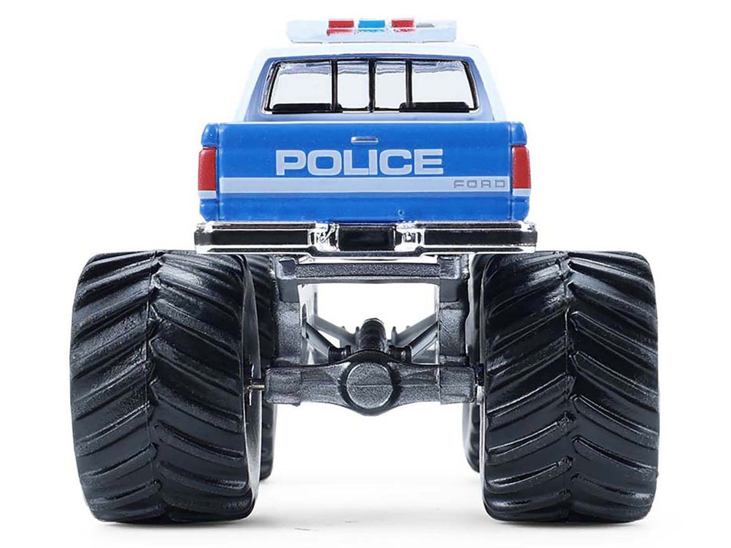 1990 Ford F-350 Monster Truck "NYPD (New York Police Department)" Blue with White Top "Kings of Crunch - Hot Pursuit" Special Edition 1/64 Diecast Model Car by Greenlight-1