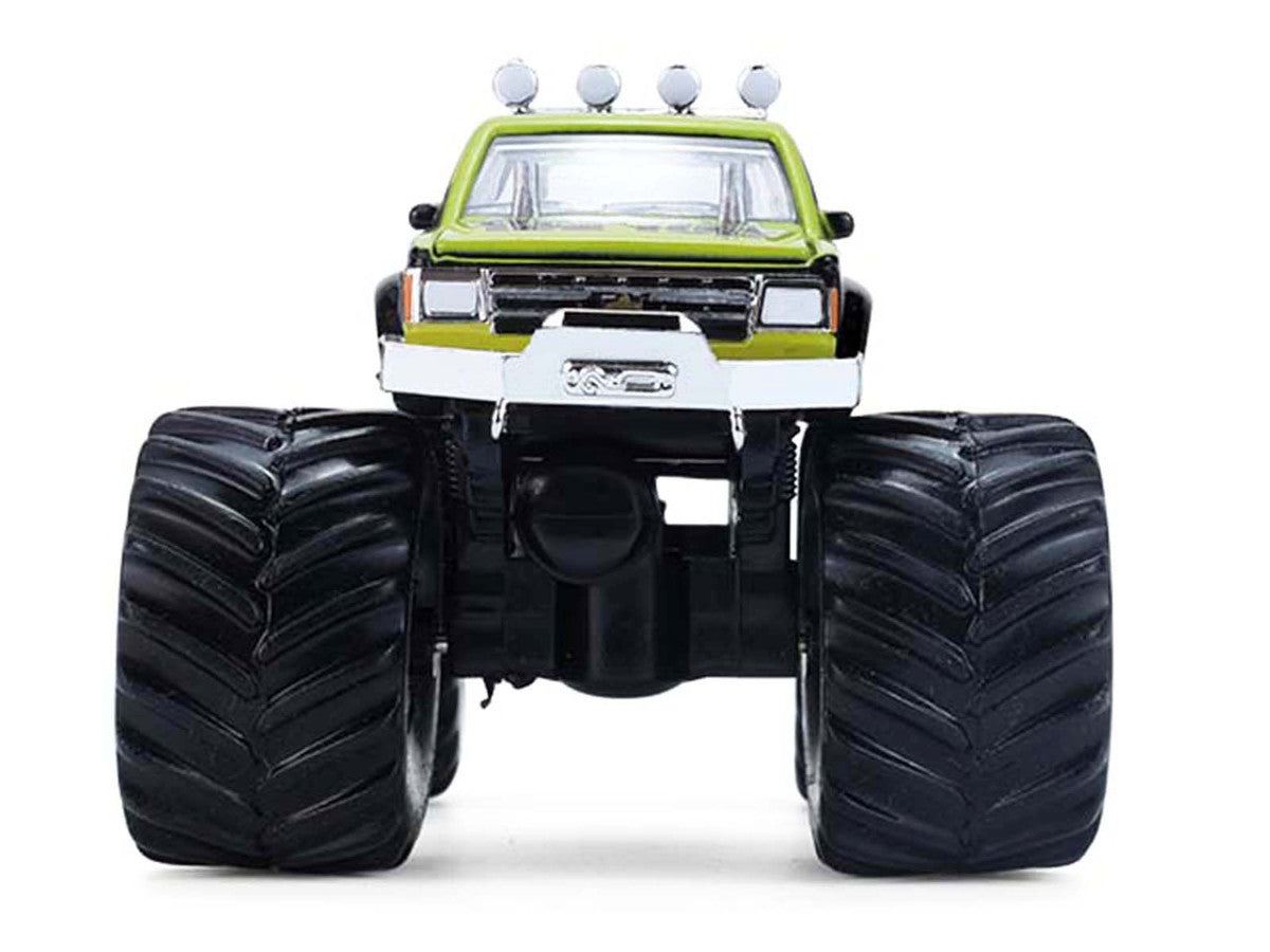 1986 Chevrolet S10 Monster Truck #24 "Raptor" Black and Green with Graphics "Kings of Crunch - Hendrick Motorsports Tribute" Special Edition 1/64 Diecast Model Car by Greenlight-3