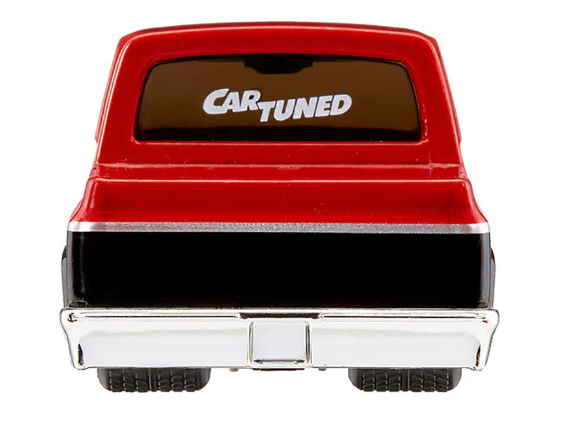1987 Chevrolet C10 Pickup Truck Red Metallic and Black "Customs" Series 2 Diecast Model Car by CarTuned-1