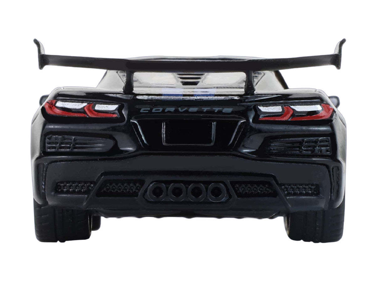 2025 Chevrolet Corvette C8 ZR1 Black with Blue Stripes with Raw Casting Dual Pack "2025 Greenlight Waltersons Collector's Expo Exclusive" 1/64 Diecast Model Car by Greenlight-0