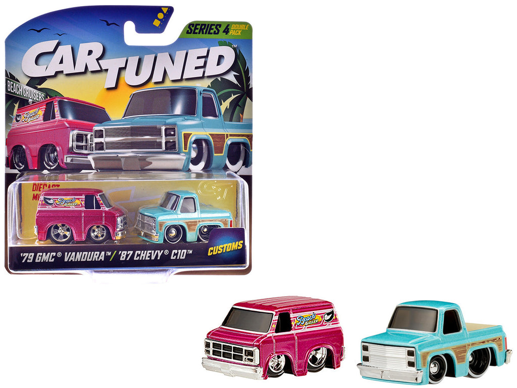 "Customs" Series 4 Double Pack Set of 2 Cars Diecast Model Cars by CarTuned-4