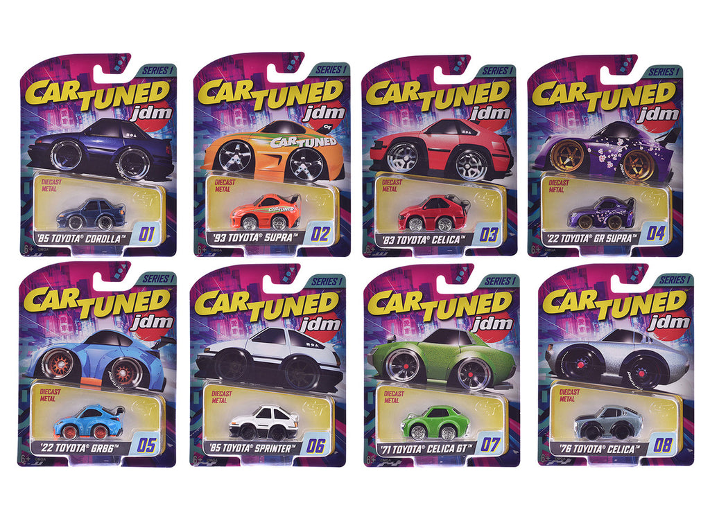JDM Tuners Series 1 Set of 8 Pieces Diecast Model Cars by CarTuned-2