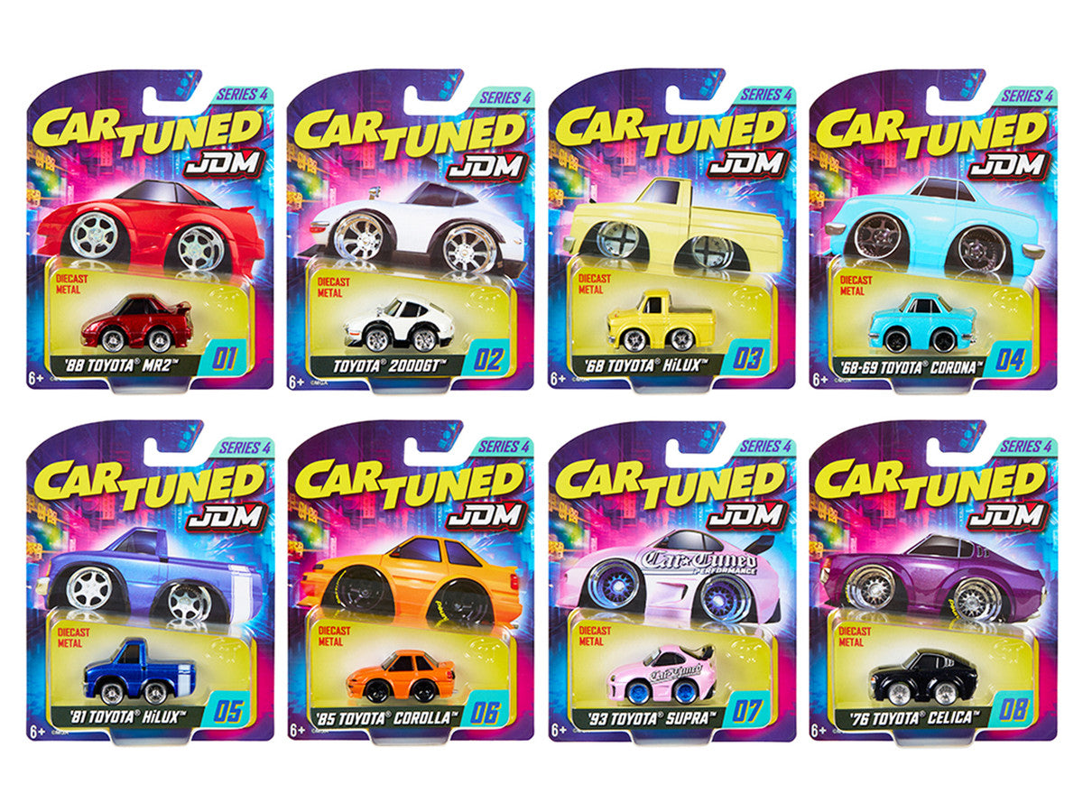 JDM Tuners Series 4 Set of 8 Pieces Diecast Model Cars by CarTuned-0