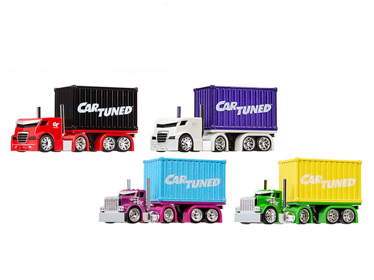 "Rigs" Container Case Series 2 Set of 4 Pieces Diecast Model Cars by CarTuned-1
