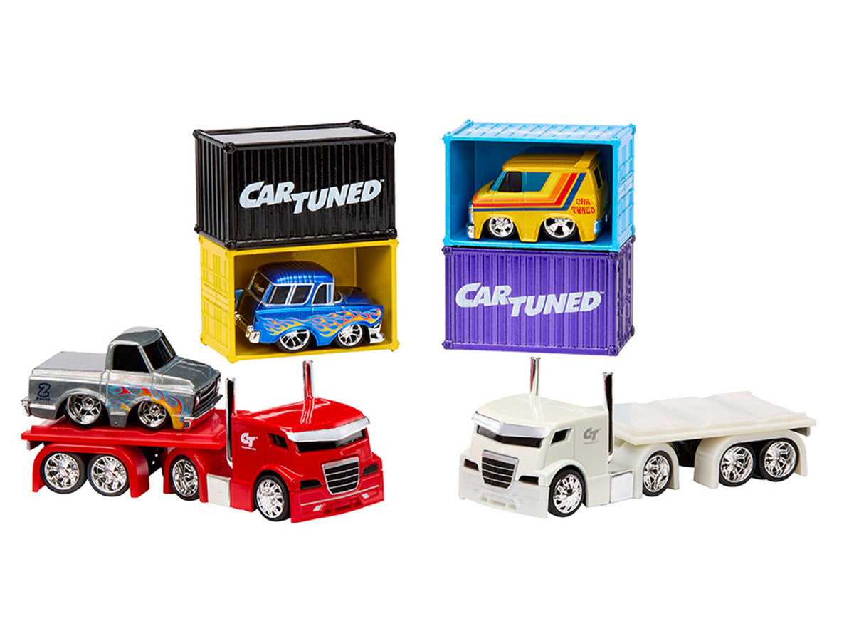 "Rigs" Container Case Series 2 Set of 4 Pieces Diecast Model Cars by CarTuned-2