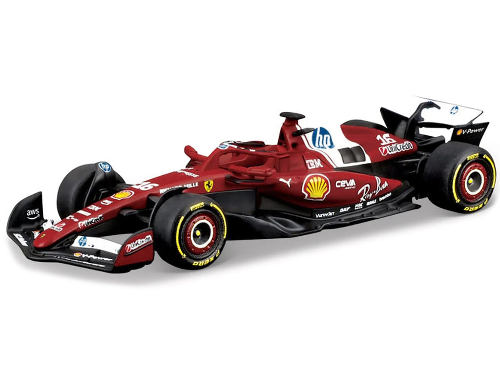 Bburago Ferrari SF-25 #16 Charles Leclerc F1 Diecast Model 1/64-0