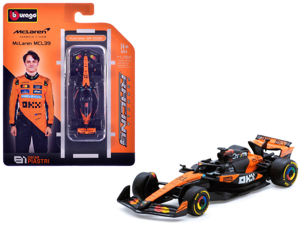 McLaren MCL39 #81 Oscar Piastri F1 Australian GP 2025 1/64 Model Car-2