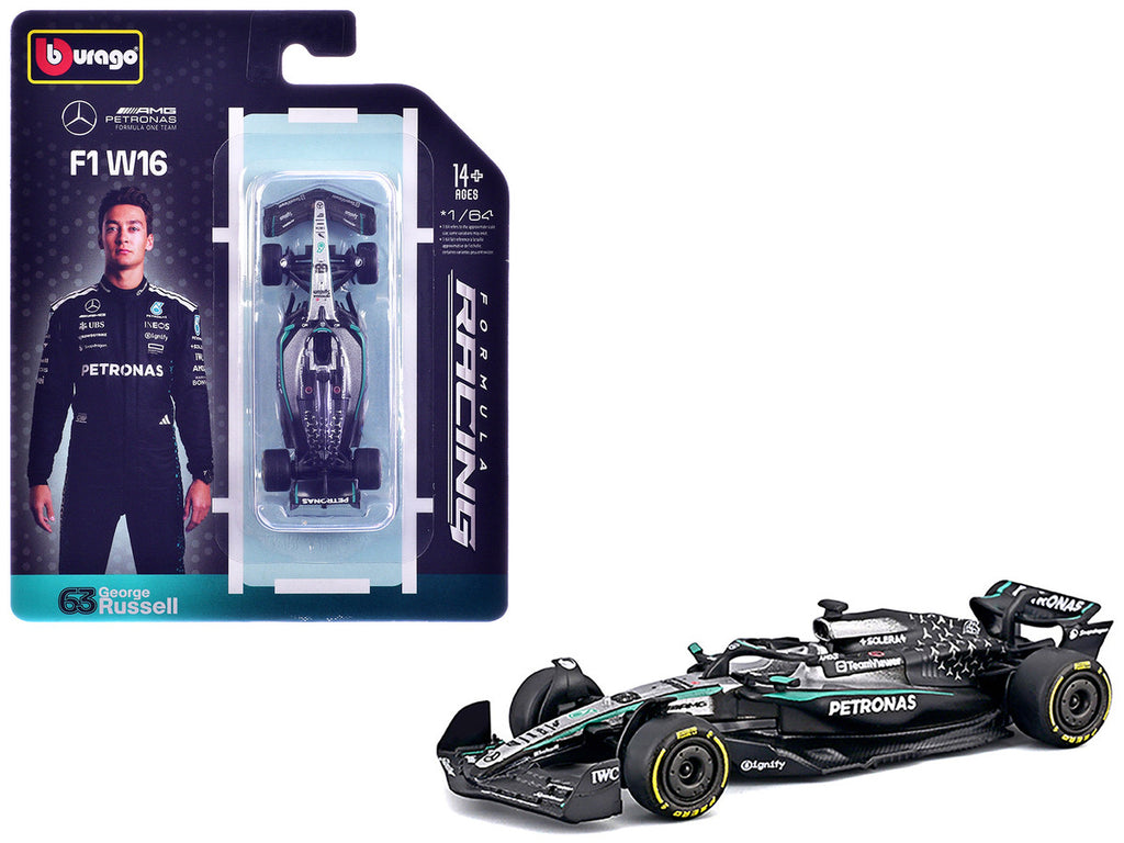 Mercedes AMG F1 W16 E Performance George Russell 1/64 Diecast Model-2