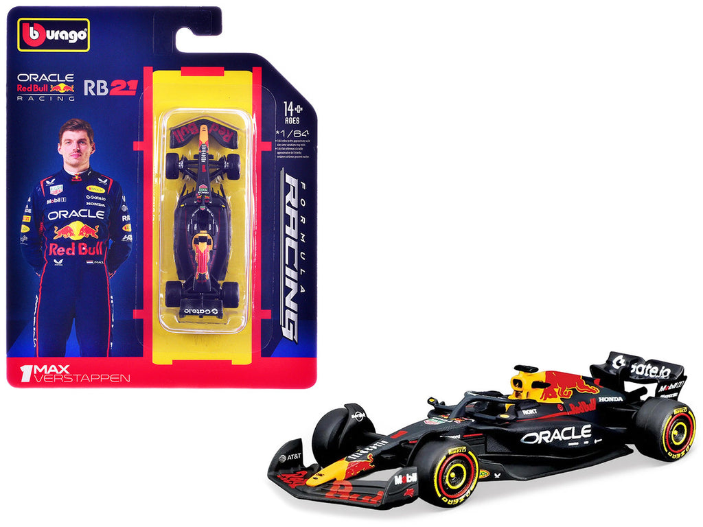Red Bull Racing RB21 Max Verstappen 1/64 F1 Diecast Model Car-2