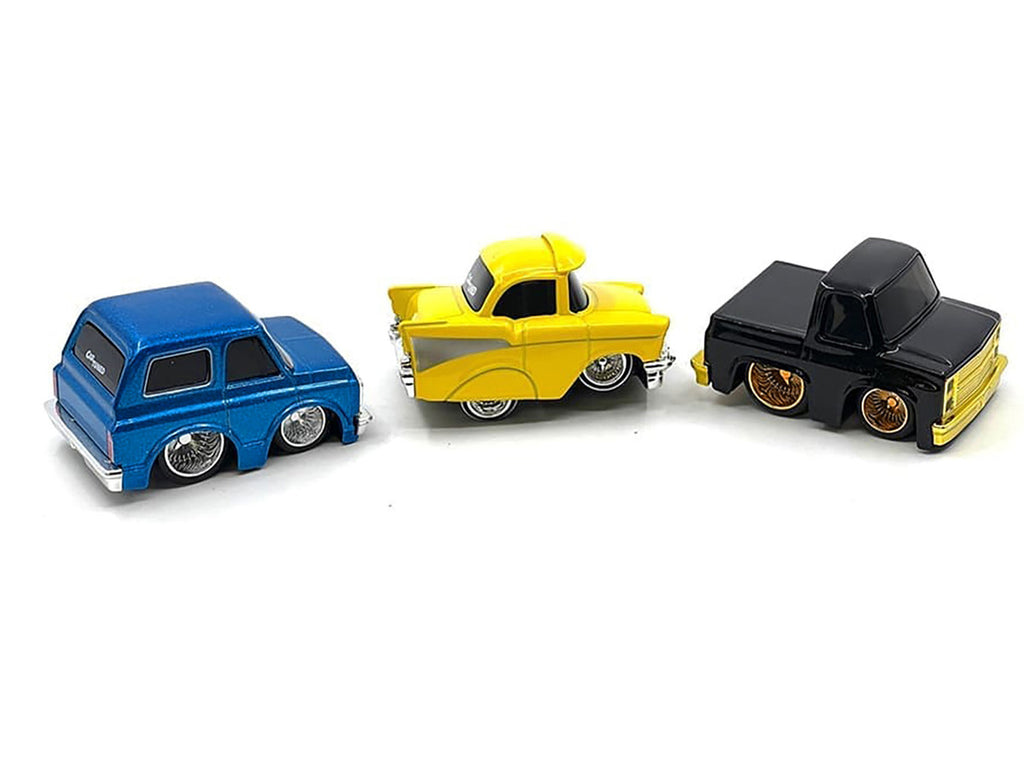 "Lowriders" Series 2 Chevrolet Triple Pack Set of 3 Cars Diecast Model Cars by CarTuned-0