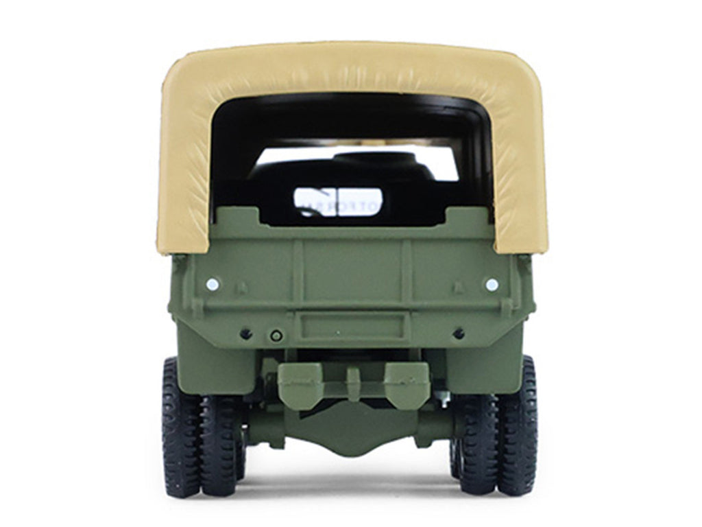 1944 GMC CCKW 353 A1 2.5T Truck "U.S. Army - WWII" Olive Drab with Tan Top "Battalion 64" Series 6 1/64 Diecast Model Car by Greenlight-0