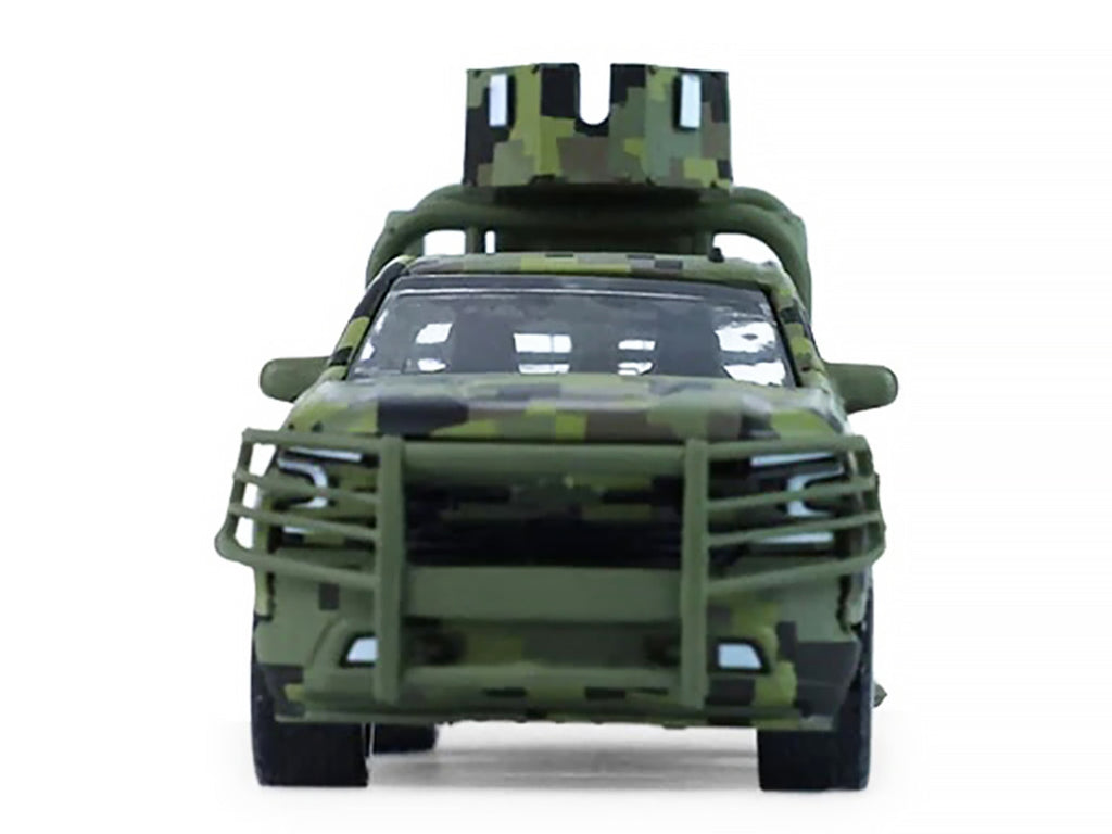 2021 Chevrolet Silverado LT Trail Boss Z71 Truck "Mexican Military" Green Digital Camouflage "Battalion 64" Series 6 1/64 Diecast Model Car by Greenlight-3