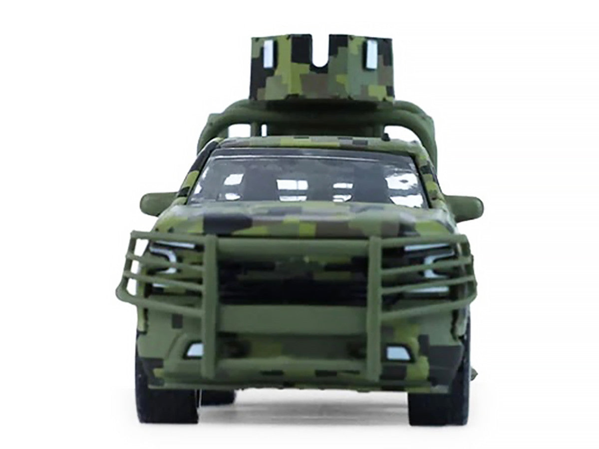 2021 Chevrolet Silverado LT Trail Boss Z71 Truck "Mexican Military" Green Digital Camouflage "Battalion 64" Series 6 1/64 Diecast Model Car by Greenlight-3