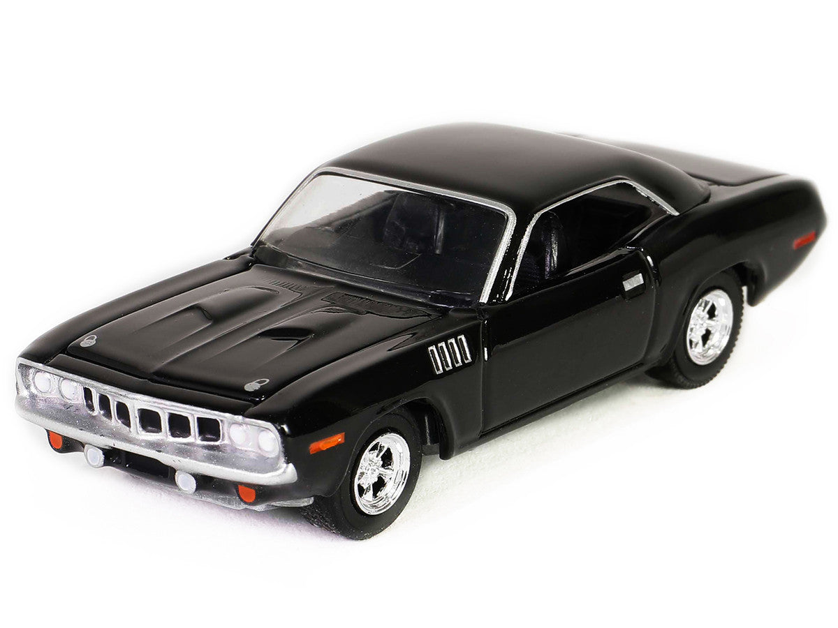 Plymouth Barracuda Black "John Wick: Chapter 4" (2023) Movie "Hollywood Series" Release 41 1/64 Diecast Model Car by Greenlight-0