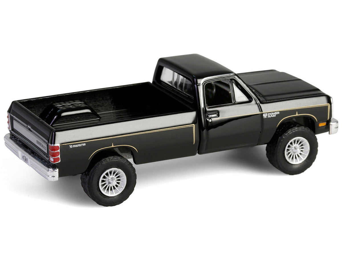 1981 Dodge Power Ram Prospector Pickup Truck Black "The A-Team" (1983-1987) TV Series "Hollywood Series" Release #43 1/64 Diecast Model Car by Greenlight-0