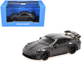 2025 Porsche 911 (992.2) GT3 Weissach Package Gray with Carbon Stripe Limited Edition to 240 pieces Worldwide 1/64 Diecast Model Car by Minichamps-0