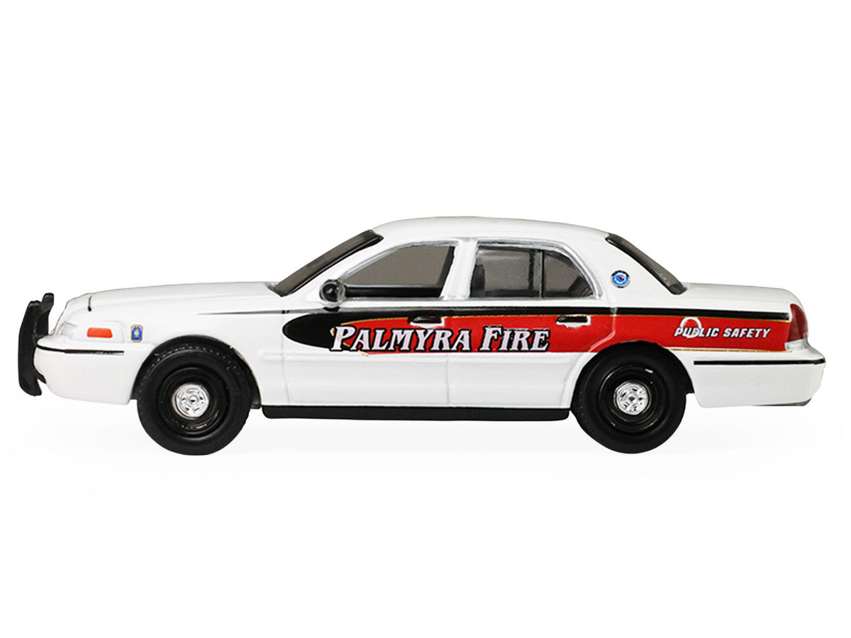 2011 Ford Crown Victoria "Palmyra Pennsylvania Citizen's Fire Company" White with Graphics "Fire & Rescue" Series #5 1/64 Diecast Model Car by Greenlight-1