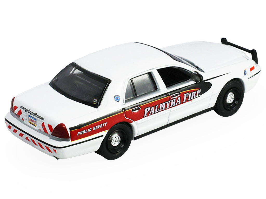 2011 Ford Crown Victoria "Palmyra Pennsylvania Citizen's Fire Company" White with Graphics "Fire & Rescue" Series #5 1/64 Diecast Model Car by Greenlight-2