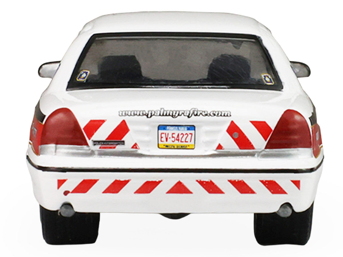 2011 Ford Crown Victoria "Palmyra Pennsylvania Citizen's Fire Company" White with Graphics "Fire & Rescue" Series #5 1/64 Diecast Model Car by Greenlight-0