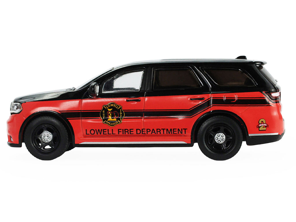 2019 Dodge Durango "Lowell Arkansas Fire Department" Red and Black with Black Stripes "Fire & Rescue" Series #5 1/64 Diecast Model Car by Greenlight-0