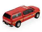 2023 Chevrolet Silverado Pickup Truck with Camper Shell "FDNY (New York City Fire Department)" Red with Stripes "Fire & Rescue" Series #5 1/64 Diecast Model Car by Greenlight-2