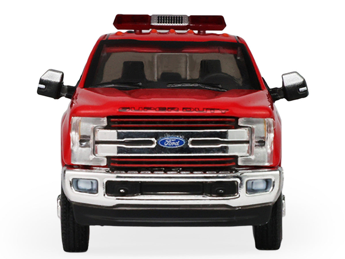 2018 Ford F-350 Pickup Truck "Los Angeles Fire Department" Red with White Stripes "Fire & Rescue" Series #5 1/64 Diecast Model Car by Greenlight-3
