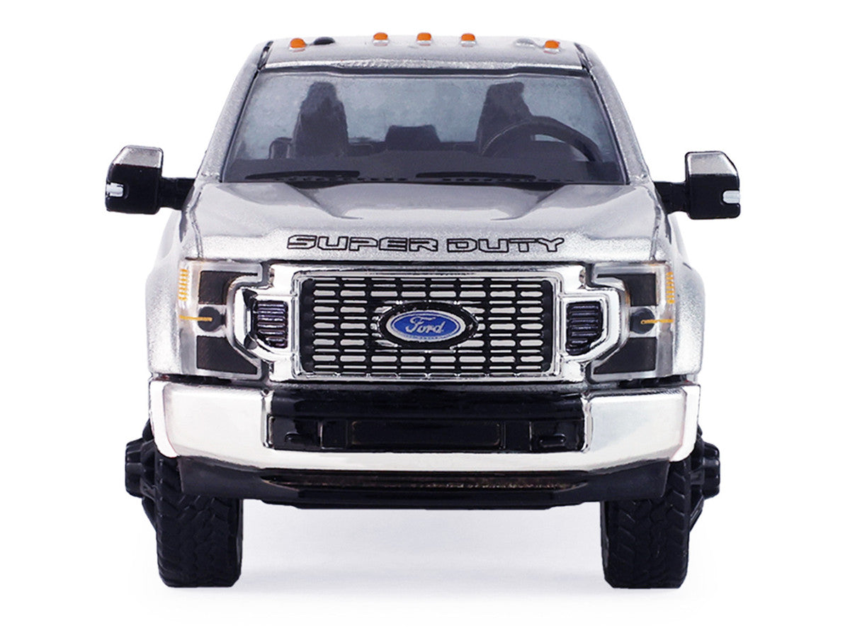 2022 Ford F-450 Super Duty Pickup Truck Iconic Silver Metallic "Auto Mall" Series 8 1/64 Diecast Model Car by Greenlight-3
