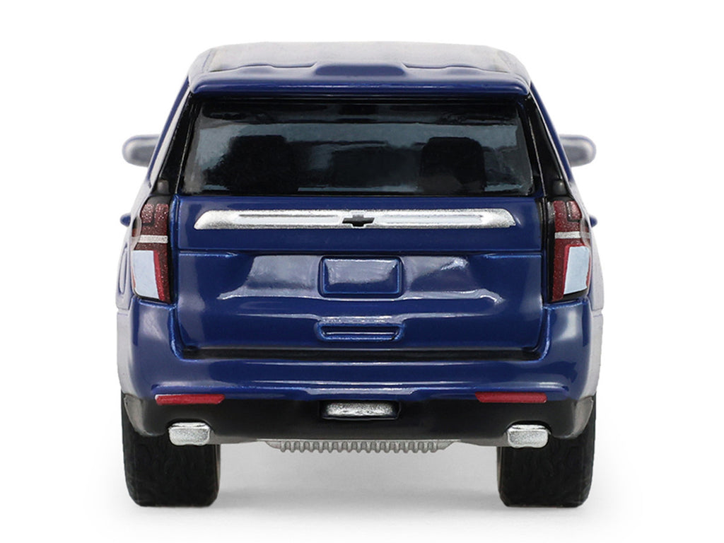 2024 Chevrolet Tahoe Midnight Blue Metallic "Auto Mall" Series 8 1/64 Diecast Model Car by Greenlight-0
