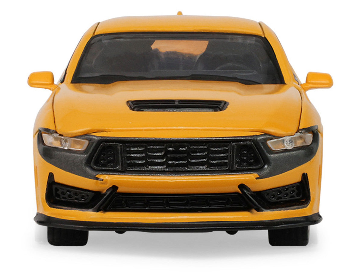 2024 Ford Mustang Dark Horse Yellow Splash Metallic "Auto Mall" Series 8 1/64 Diecast Model Car by Greenlight-3
