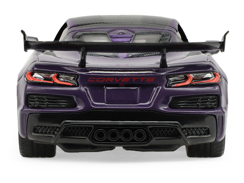 2025 Chevrolet Corvette ZR1 Hysteria Purple Metallic with Carbon Top "Auto Mall" Series 8 1/64 Diecast Model Car by Greenlight-2