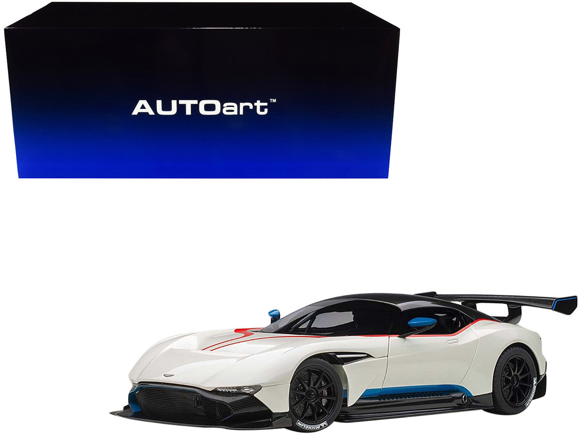 Aston Martin Vulcan Stratus White with Red and Blue Stripes 1/18 Model Car by Autoart-0