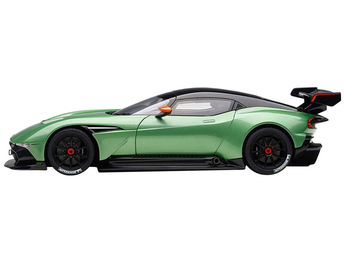 Aston Martin Vulcan Apple Tree Green Metallic with Orange Accents and Carbon Top 1/18 Model Car by Autoart-2