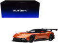 Aston Martin Vulcan Madagascar Orange with Carbon Top 1/18 Model Car by Autoart-0
