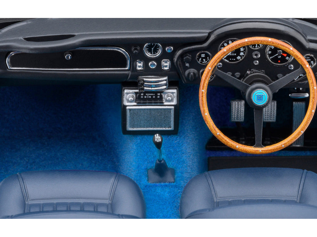 Aston Martin DB5 RHD (Right Hand Drive) Caribbean Pearl Blue Metallic 1/18 Model Car by Autoart-2