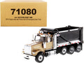 Western Star 4900 SFFA Tandem with Pusher Axle OX Stampede Dump Truck Gold and Black "Transport Series" 1/50 Diecast Model by Diecast Masters-0