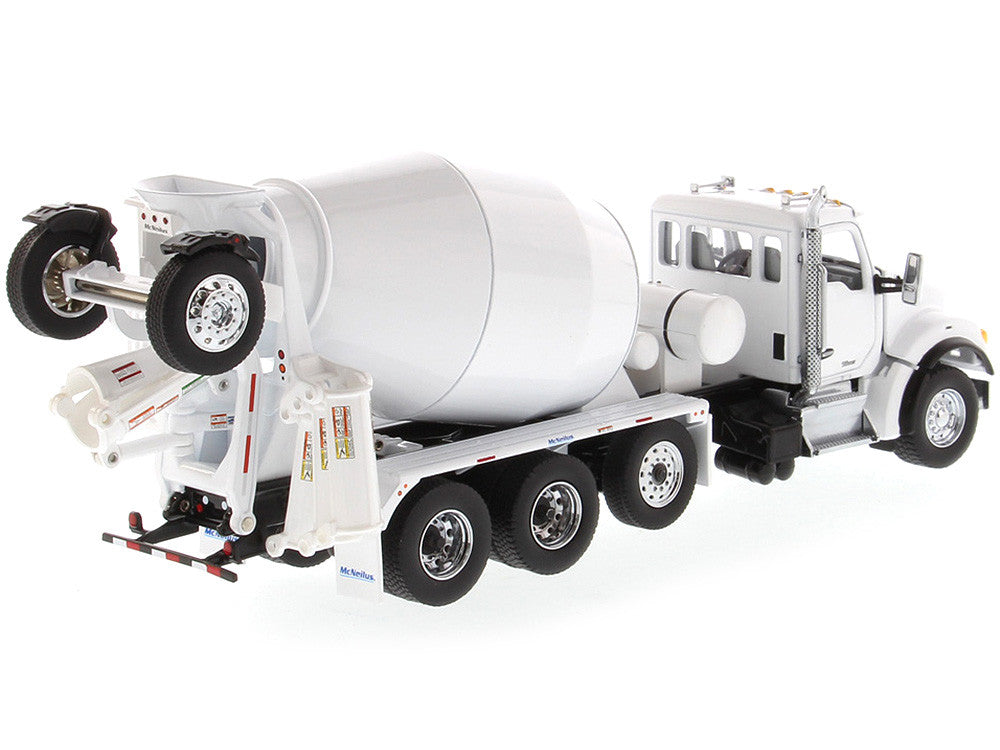 Kenworth T880 SFFA with McNeilus Bridgemaster Concrete Mixer White "Transport Series" 1/50 Diecast Model by Diecast Masters-1