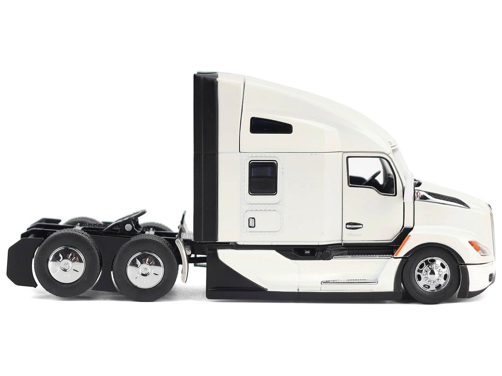 Kenworth T680 Truck Tractor Pearl White "Transport Series" 1/50 Diecast Model by Diecast Masters-1