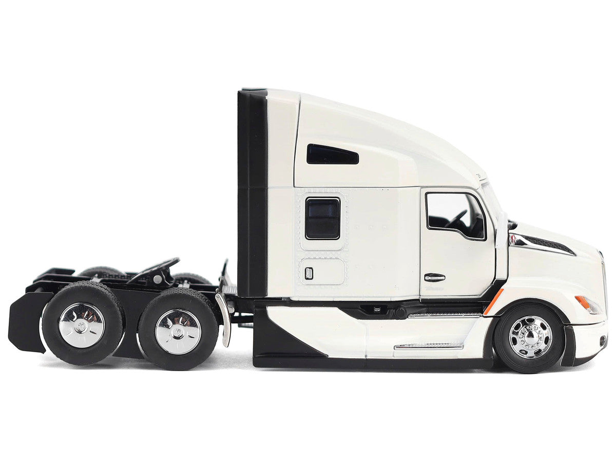 Kenworth T680 Truck Tractor Pearl White "Transport Series" 1/50 Diecast Model by Diecast Masters-1