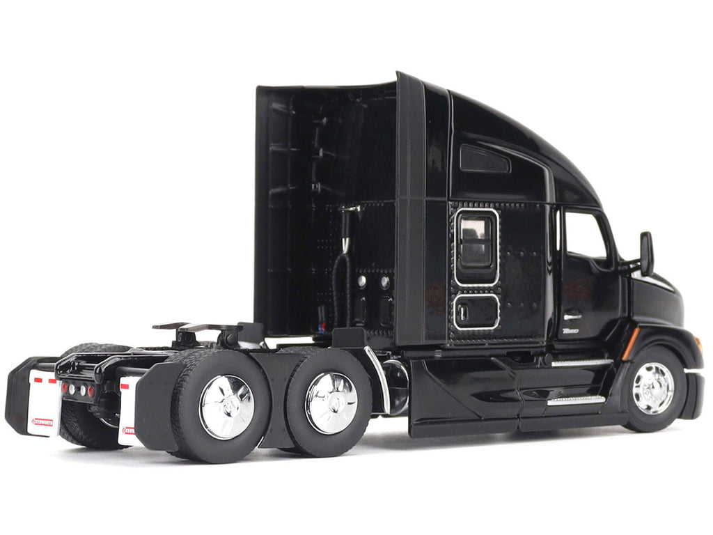 Kenworth T680 76" High Roof Sleeper Cab Truck Tractor Black "Transport Series" 1/50 Diecast Model by Diecast Masters-0