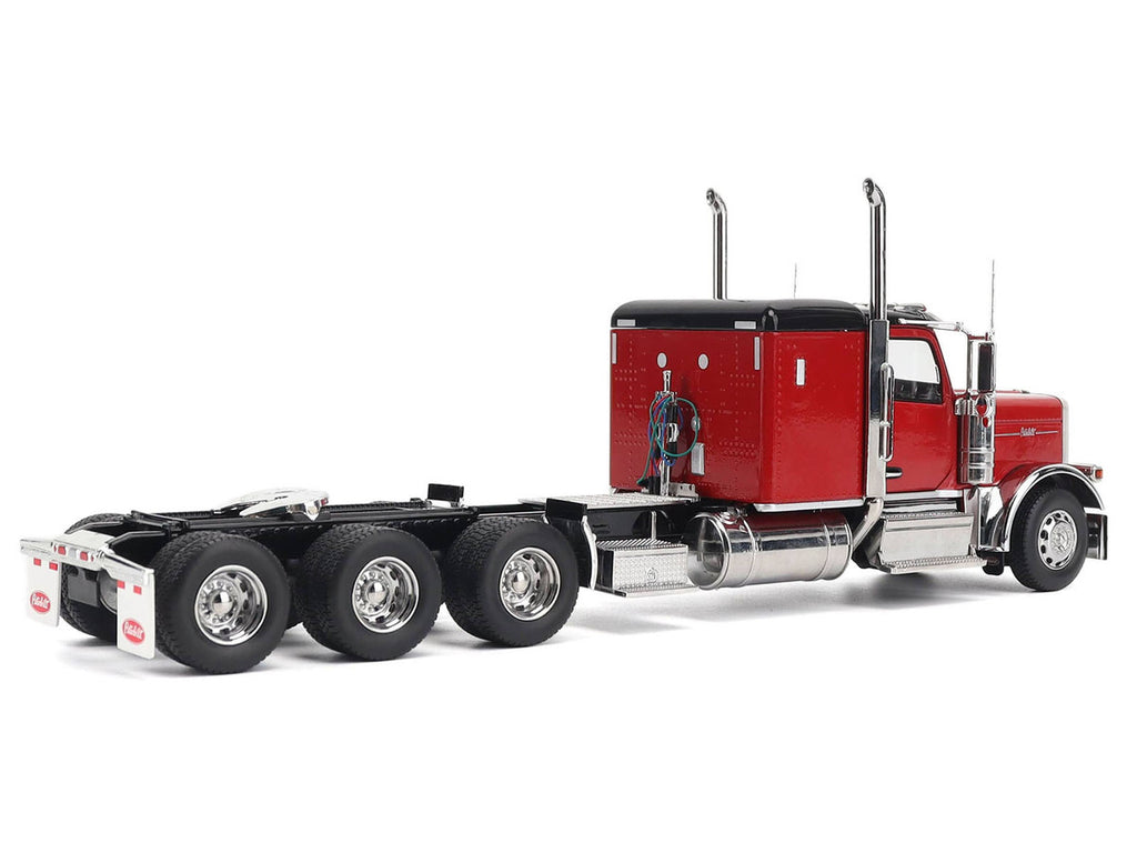 Peterbilt 589 Tridem-Axle Legendary Package Truck Tractor with 58" Sleeper Legendary Red "Transport Series" 1/32 Diecast Model by Diecast Masters-3