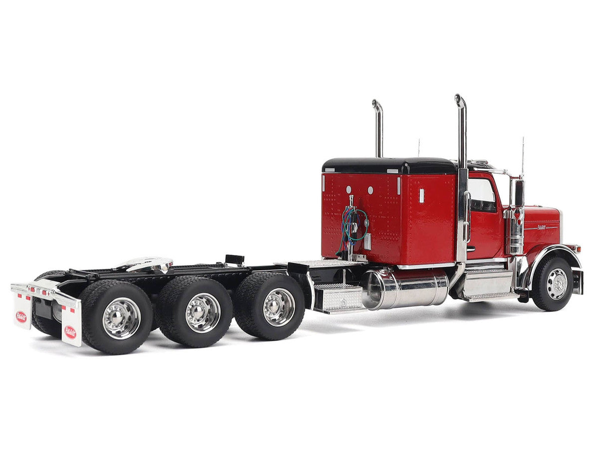 Peterbilt 589 Tridem-Axle Legendary Package Truck Tractor with 58" Sleeper Legendary Red "Transport Series" 1/32 Diecast Model by Diecast Masters-3