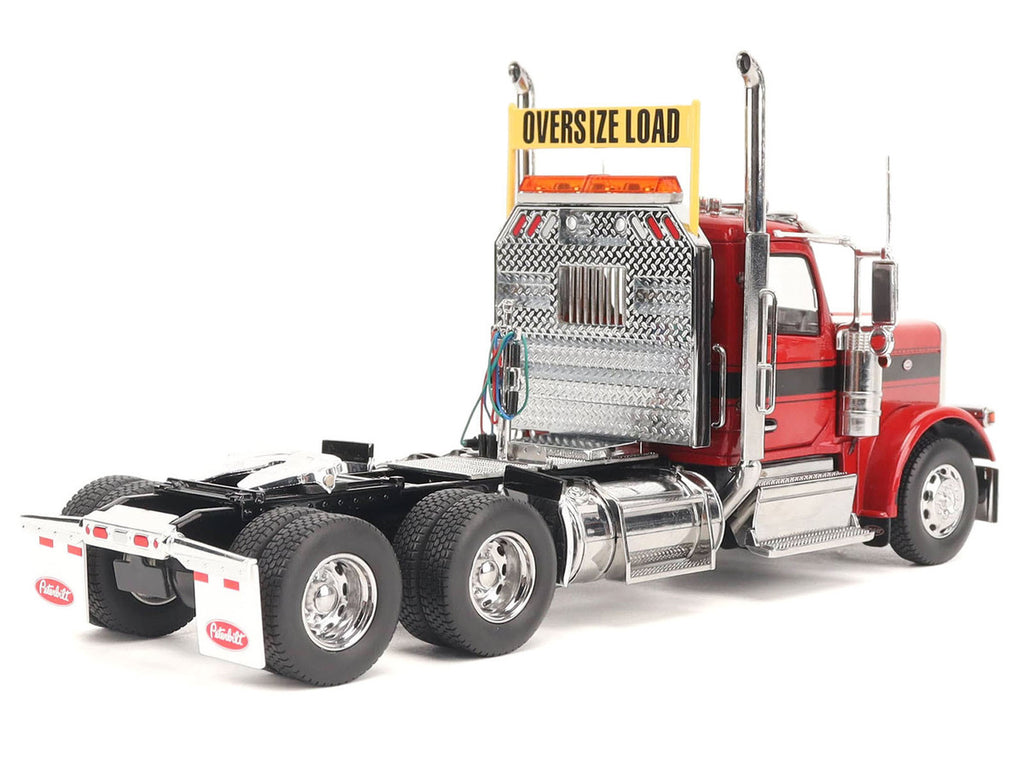 Peterbilt 589 Tandem-Axle Truck Tractor with Day Cab Legendary Red "Transport Series" 1/32 Diecast Model by Diecast Masters-3