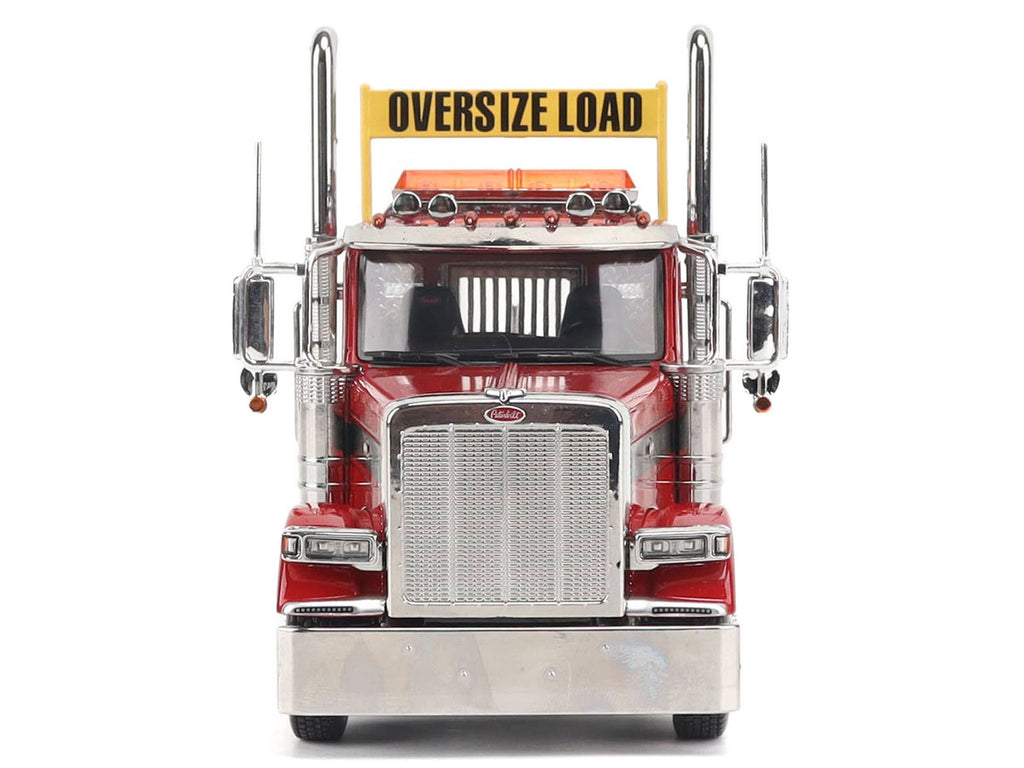 Peterbilt 589 Tandem-Axle Truck Tractor with Day Cab Legendary Red "Transport Series" 1/32 Diecast Model by Diecast Masters-0
