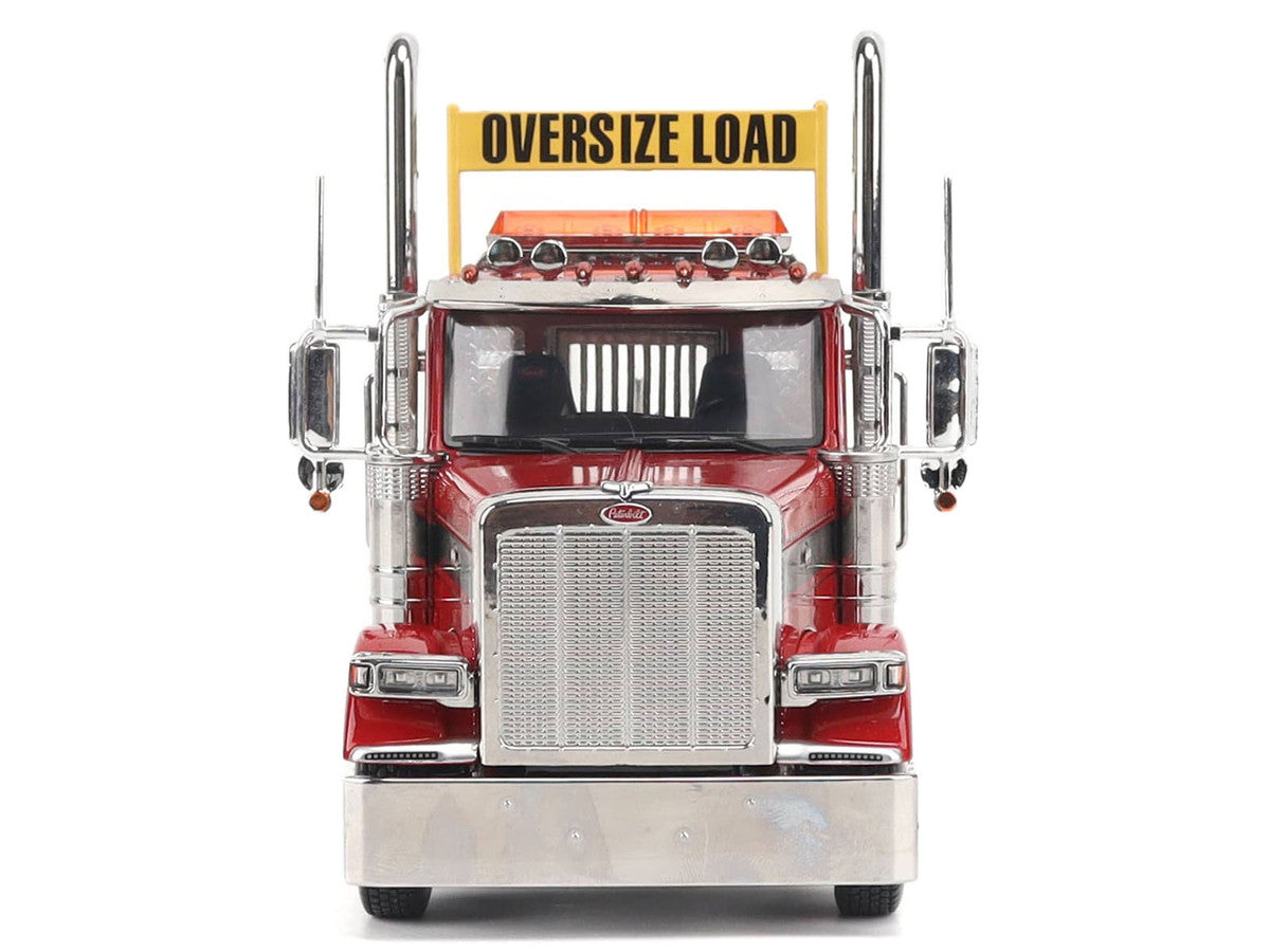 Peterbilt 589 Tandem-Axle Truck Tractor with Day Cab Legendary Red "Transport Series" 1/32 Diecast Model by Diecast Masters-0