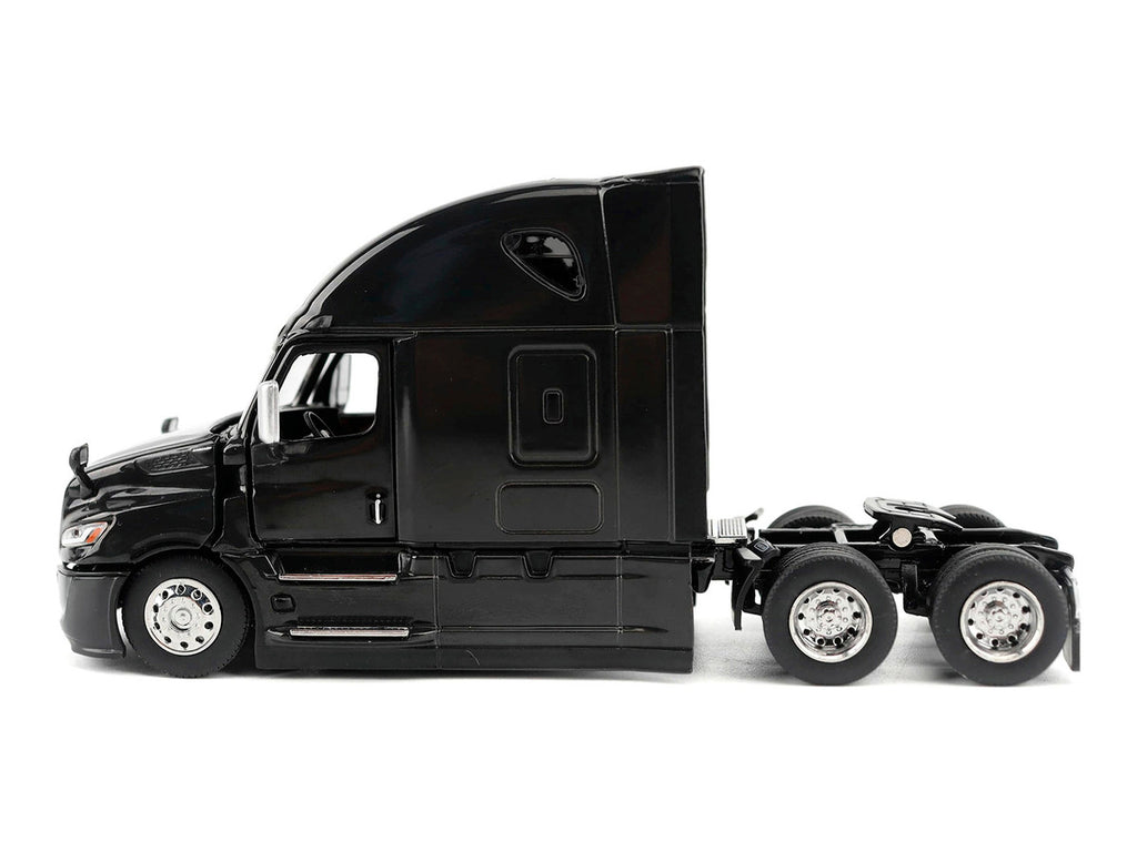 2025 Freightliner Cascadia Gen-5 Sleeper Cab Truck Tractor Night-Shift Black "Transport Series" 1/64 Diecast Model by Diecast Masters-2