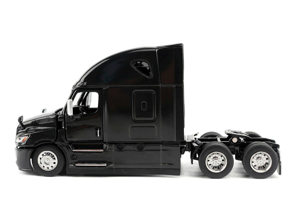 2025 Freightliner Cascadia Gen-5 Sleeper Cab Truck Tractor Night-Shift Black "Transport Series" 1/64 Diecast Model by Diecast Masters-2