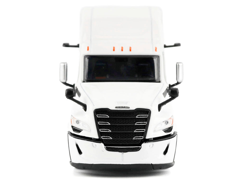 2025 Freightliner Cascadia Gen-5 Sleeper Cab Truck Tractor Winter White "Transport Series" 1/64 Diecast Model by Diecast Masters-0