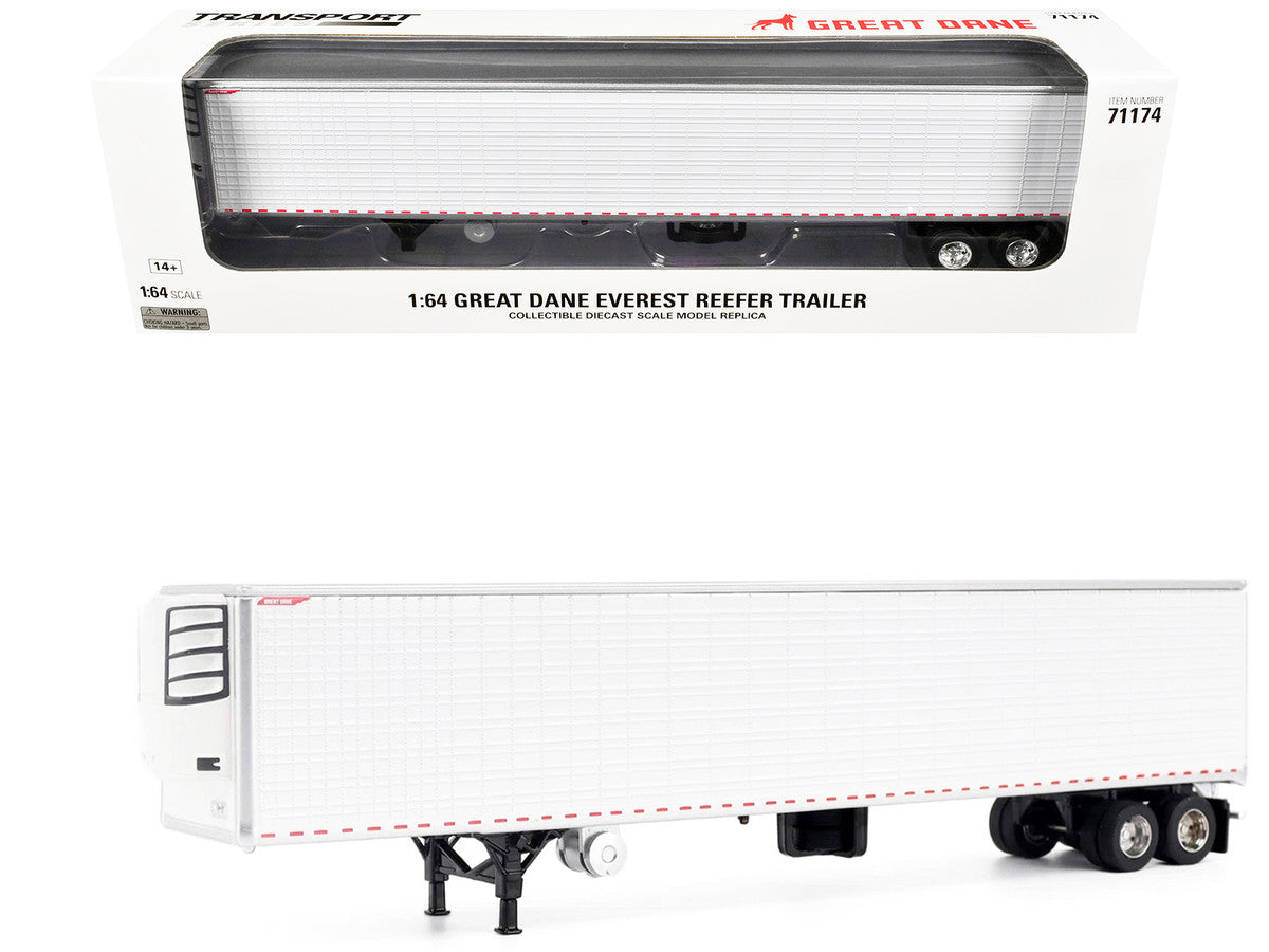 Great Dane Everest 53ft Refridgerated Trailer White "Transport Series" 1/64 Diecast Model by Diecast Masters-4