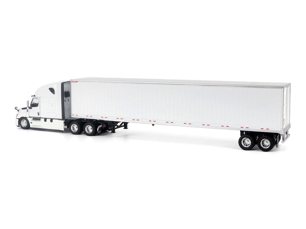 2025 Freightliner Cascadia Gen-5 Sleeper Cab Truck White with Great Dane Champion 53ft Dry Cargo Trailer "Transport Series" 1/50 Diecast Model by Diecast Masters-0