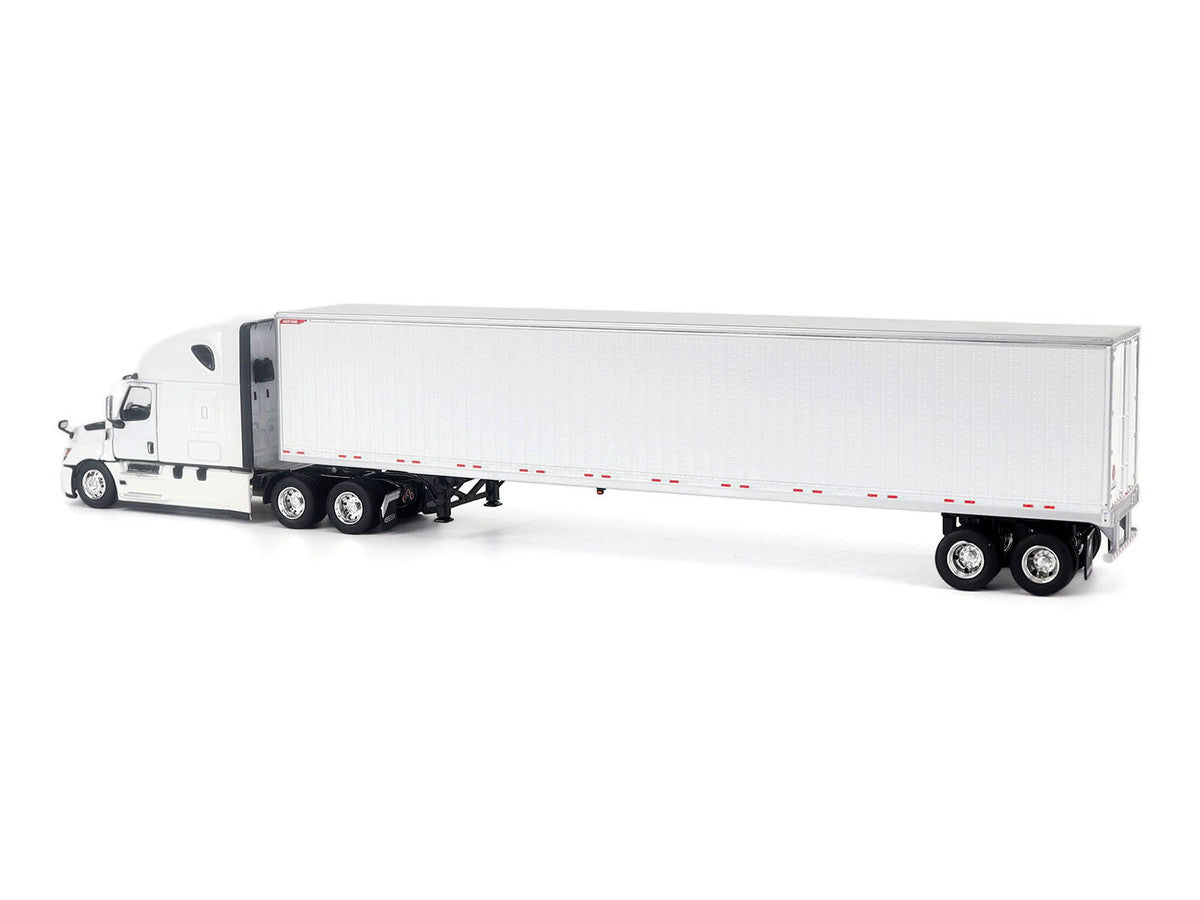 2025 Freightliner Cascadia Gen-5 Sleeper Cab Truck White with Great Dane Champion 53ft Dry Cargo Trailer "Transport Series" 1/50 Diecast Model by Diecast Masters-0